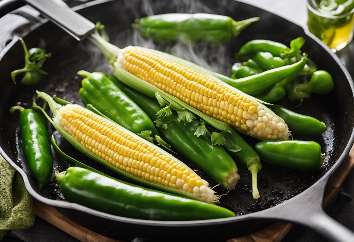 Sauteed Fresh Corn with Green Pepper