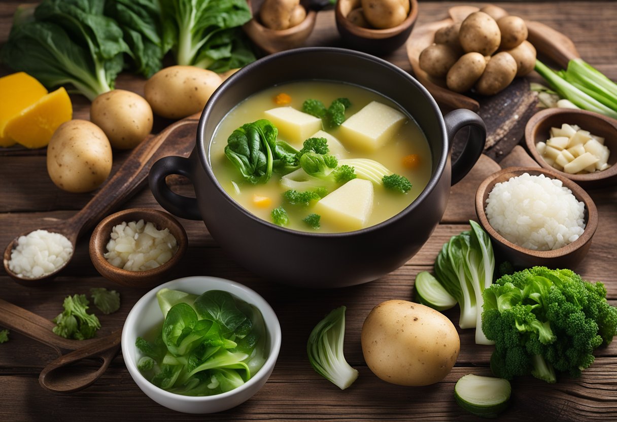 Potato and Bok Choy Soup