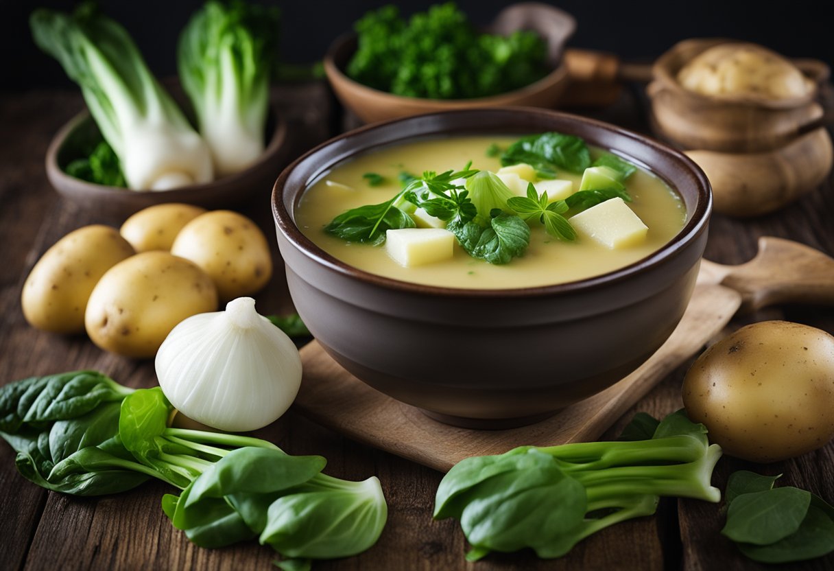 Potato and Bok Choy Soup
