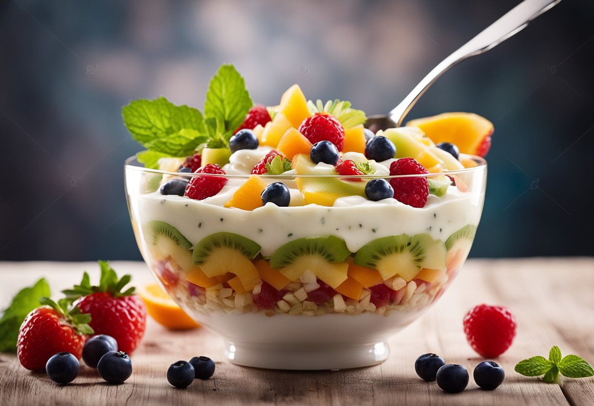 Ambrosia Salad with Fruit Cocktail