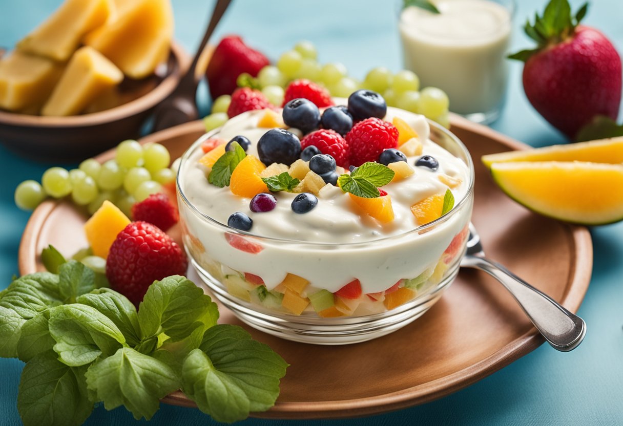 Ambrosia Salad with Fruit Cocktail
