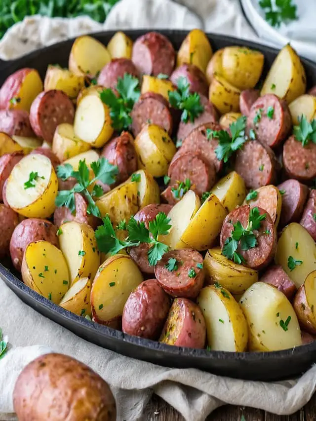 Roasted Kielbasa and Potatoes