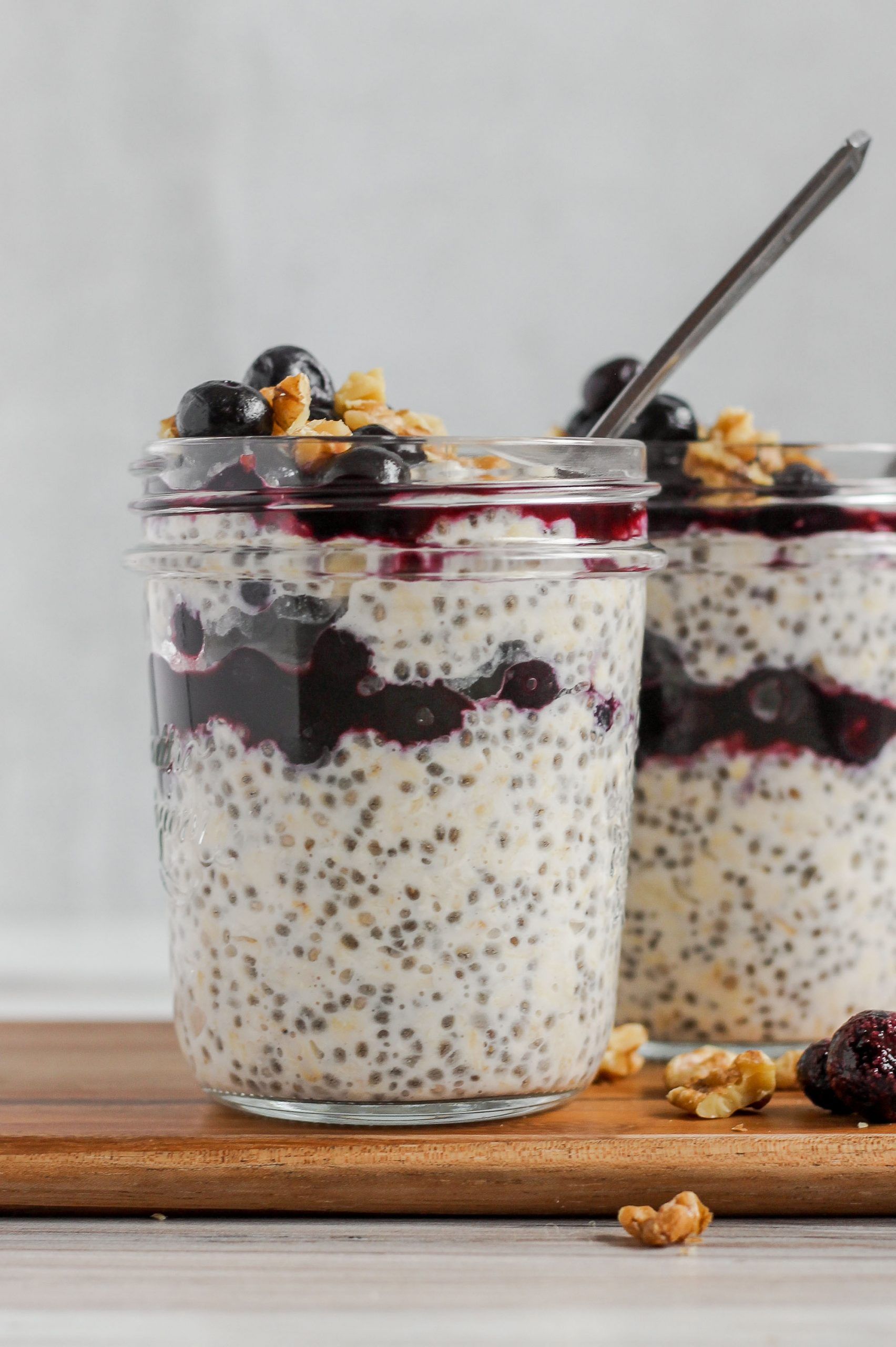 Overnight Oats With Chia Seeds and Protein Powder