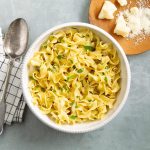 Buttered Egg Noodles with Peas