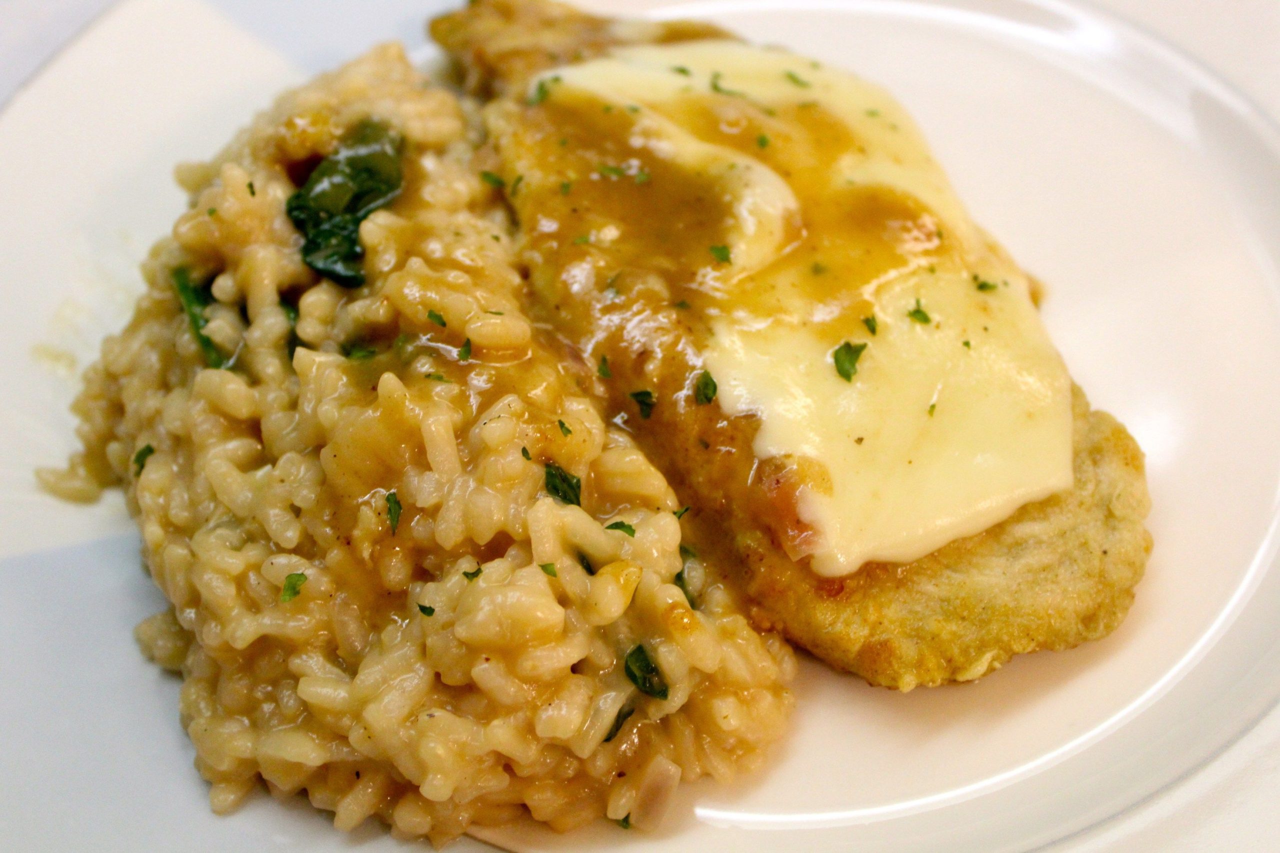 Chicken Marsala with Risotto