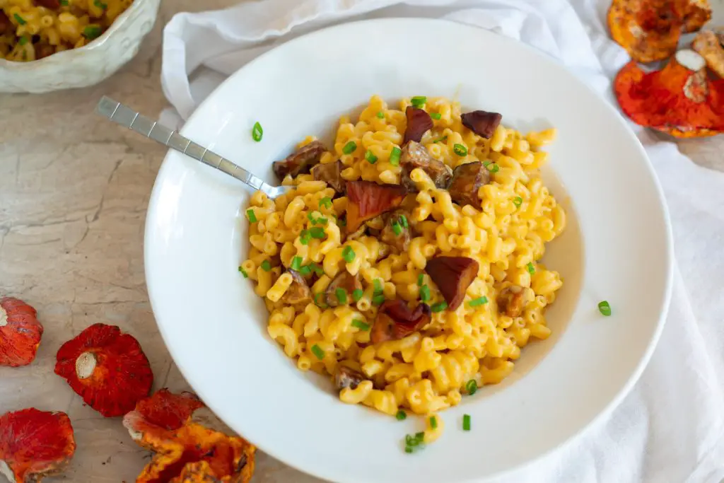 lobster mushroom mac and cheese