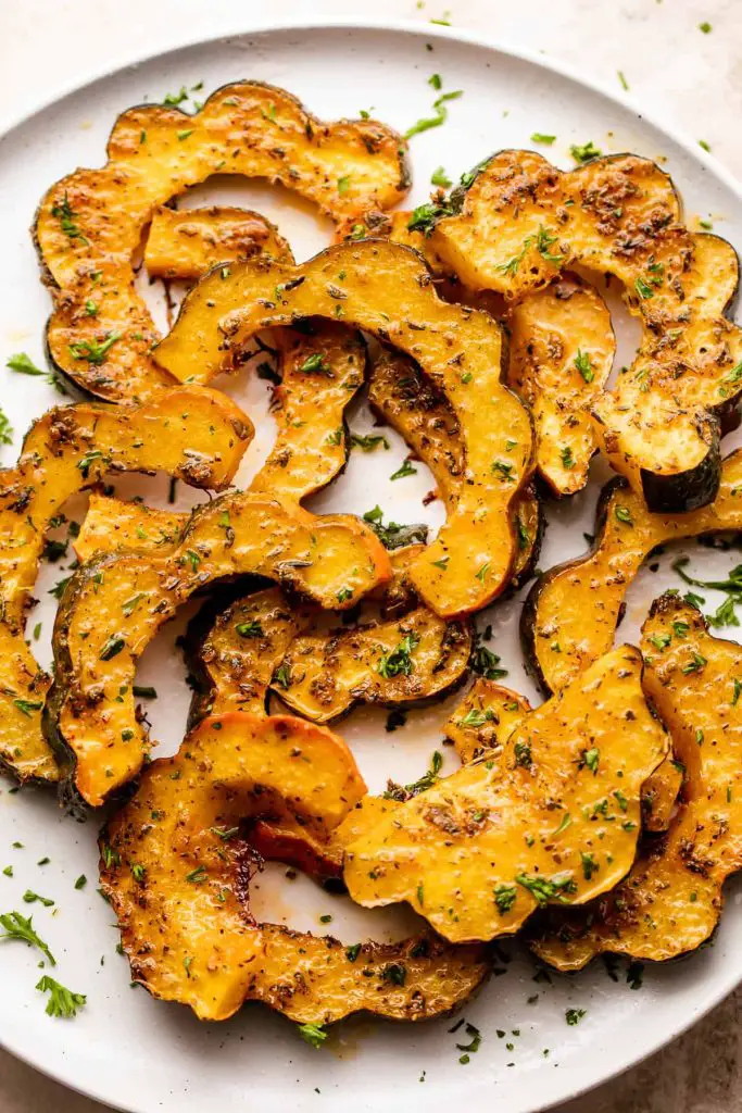 Roasted Carnival Squash Slices