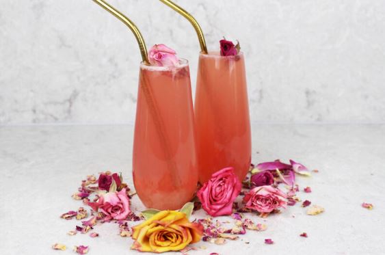 Pink Wild Rose Petal Lemonade