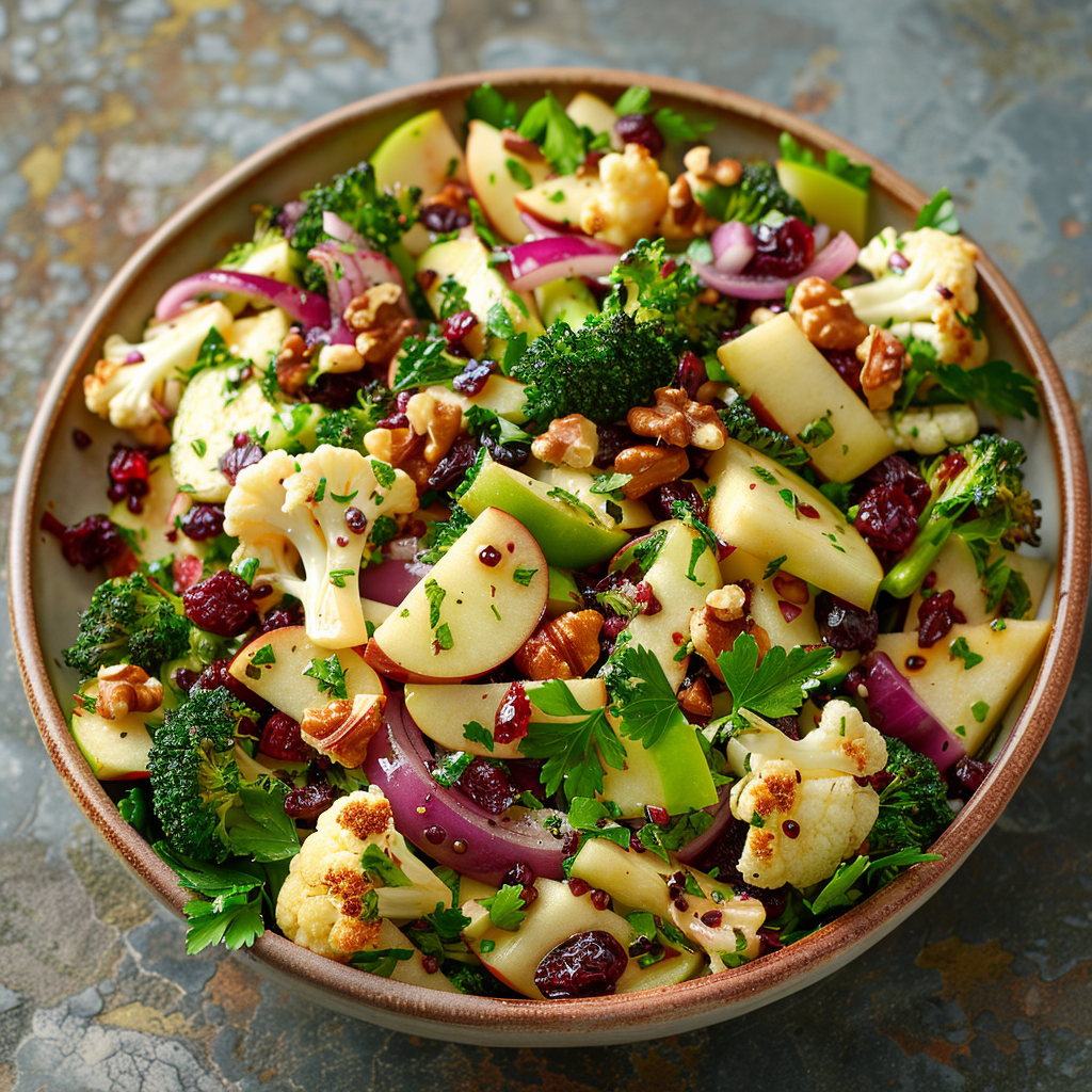 BRASSICA SALAD WITH APPLE AND HAZELNUT RECIPE